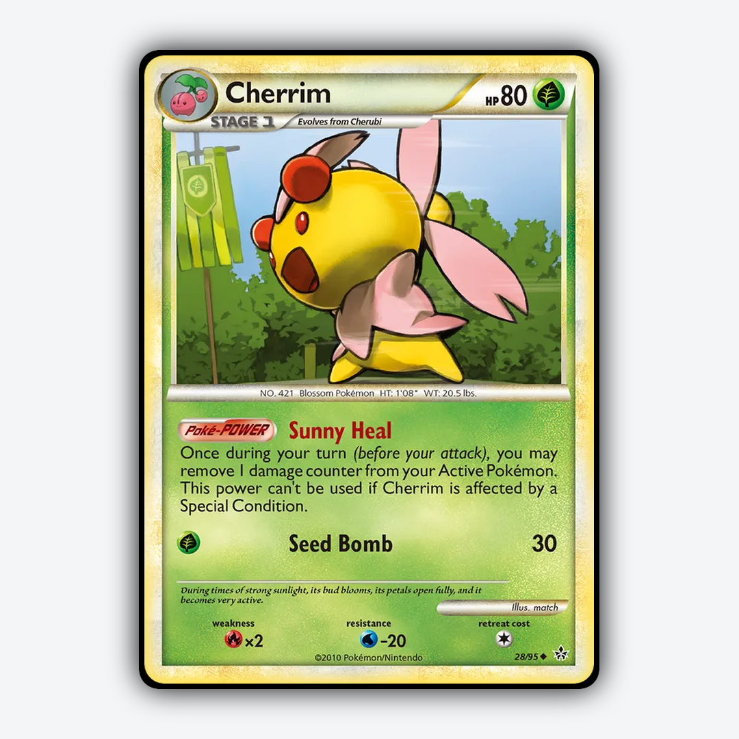 Cherrim 028/95 - HS—Unleashed Set - Card Rug