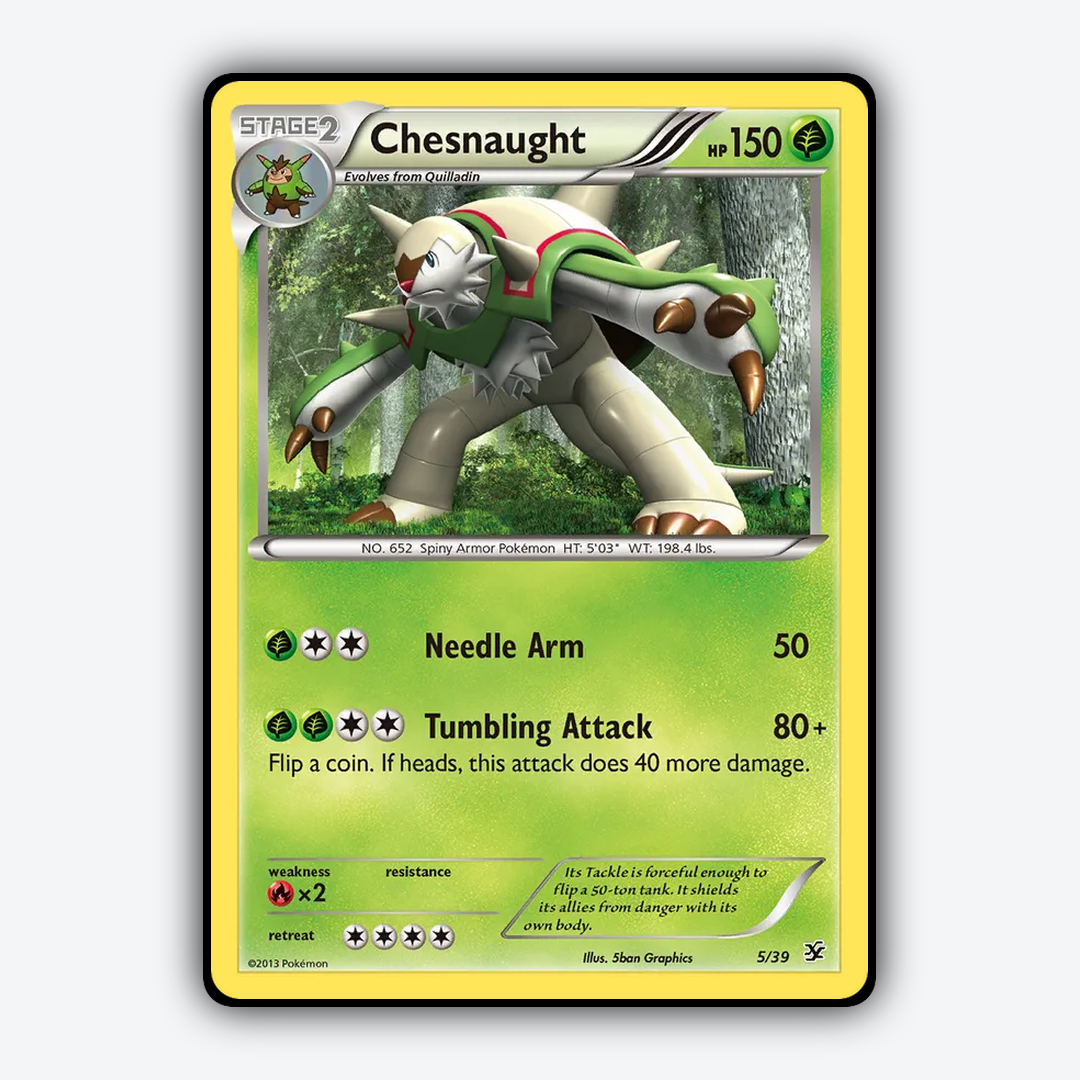 Chesnaught 005/39 - Kalos Starter Set - Card Rug