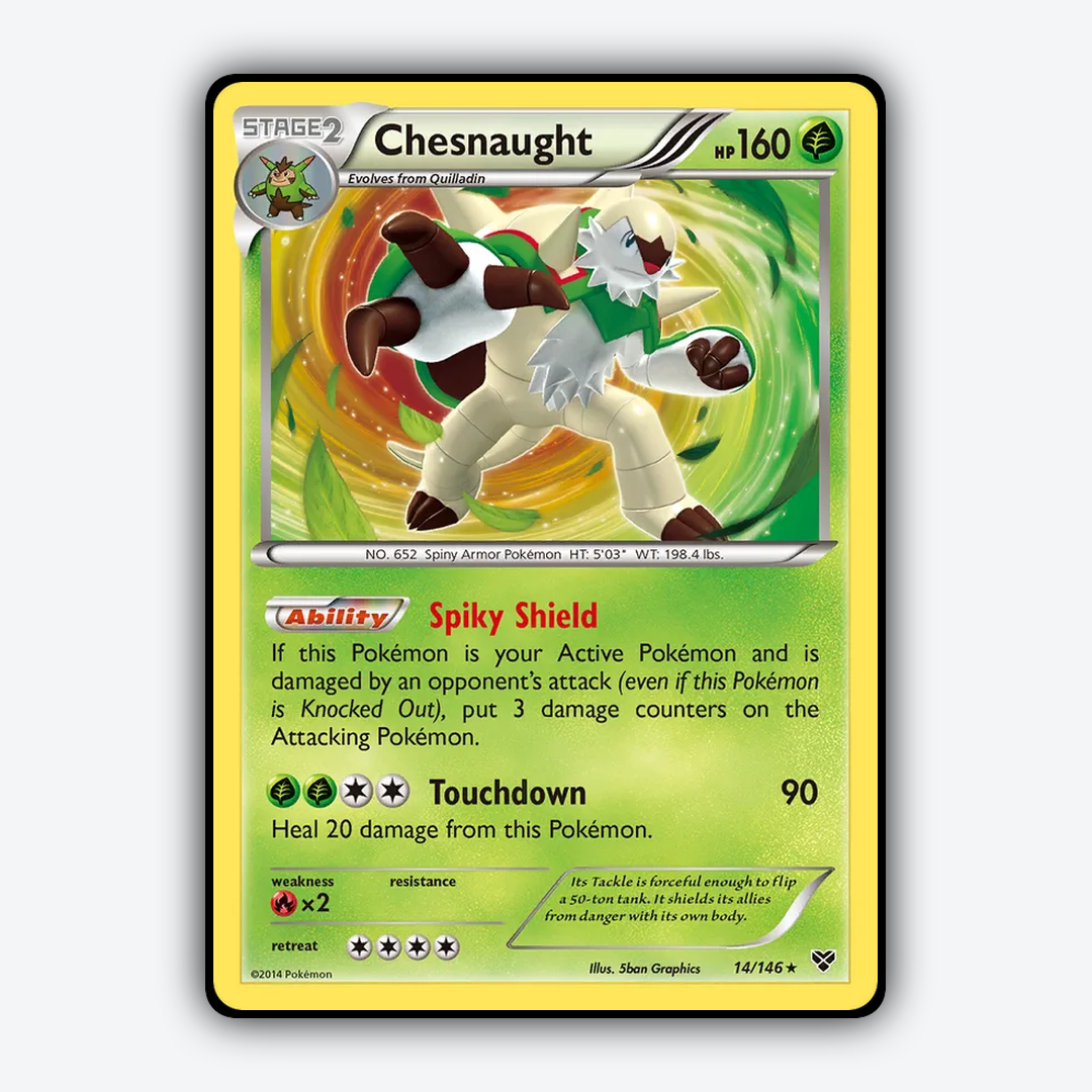 Chesnaught 014/146 - XY Set - Card Rug