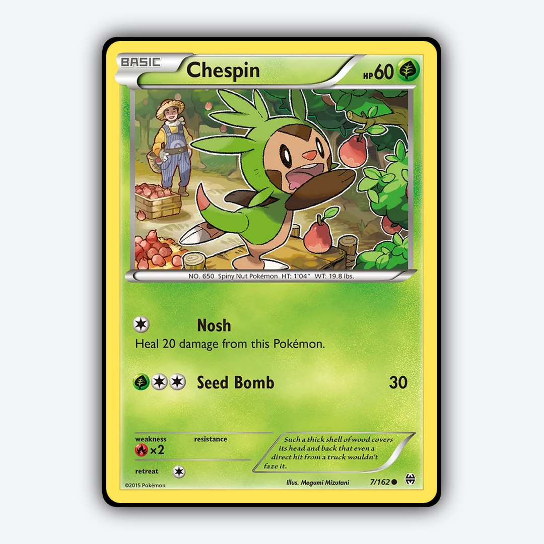 Chespin 007/162 - BREAKthrough Set - Card Rug