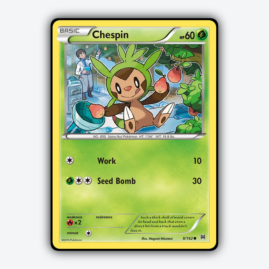 Chespin 008/162 - BREAKthrough Set - Card Rug