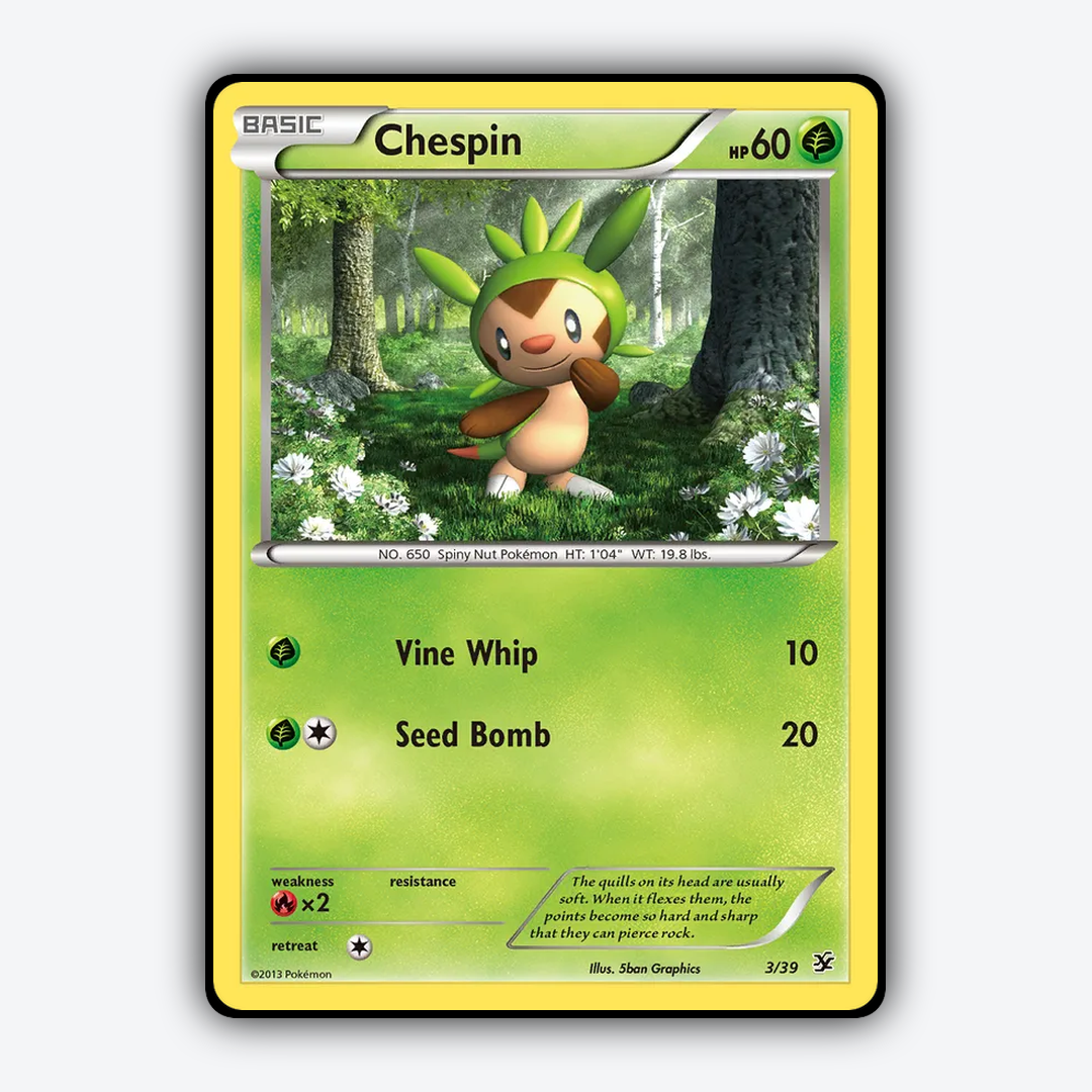 Chespin 003/39 - Kalos Starter Set - Card Rug