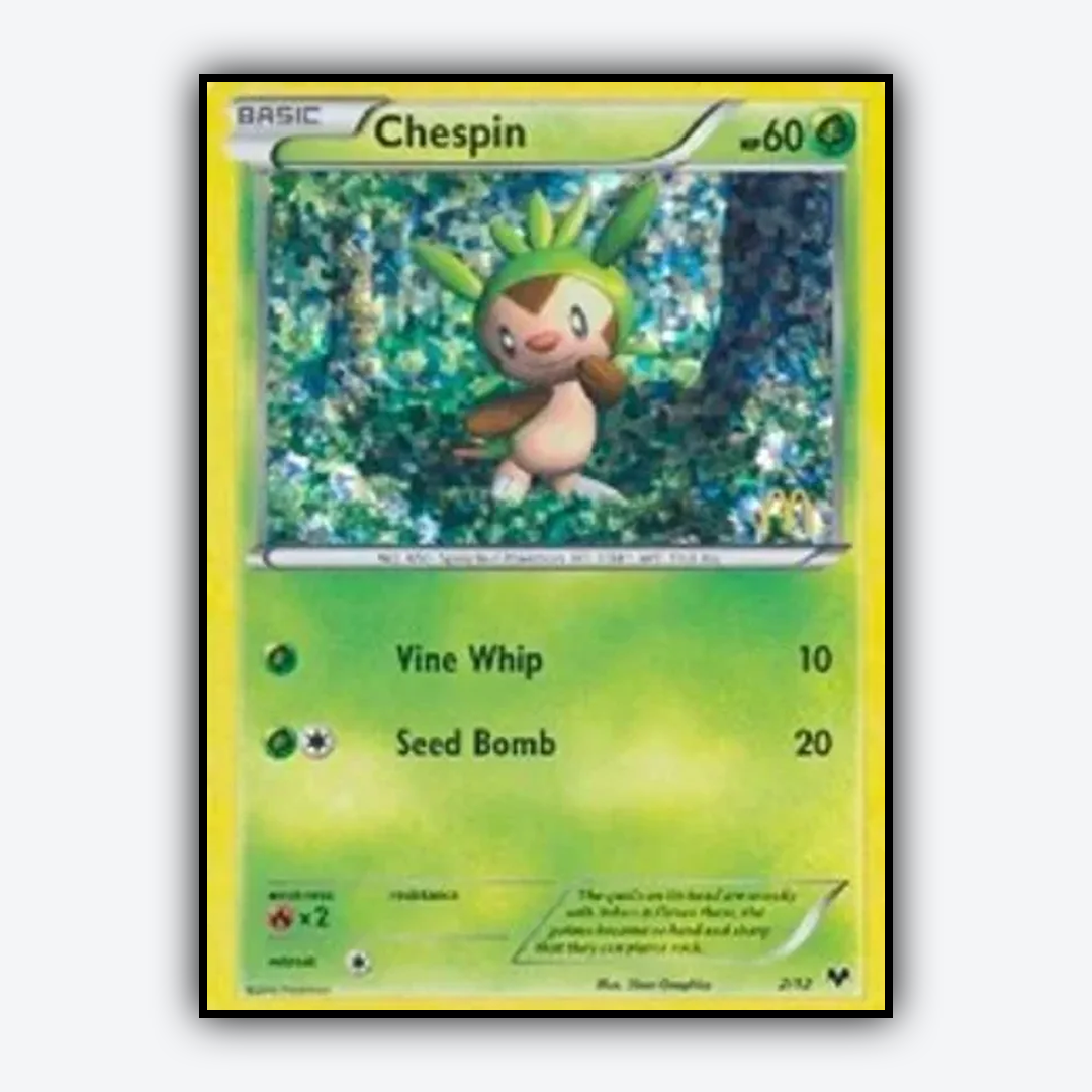 Chespin 002/12 - McDonald's Collection 2014 Set - Card Rug