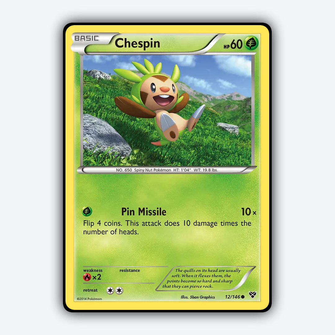 Chespin 012/146 - XY Set - Card Rug