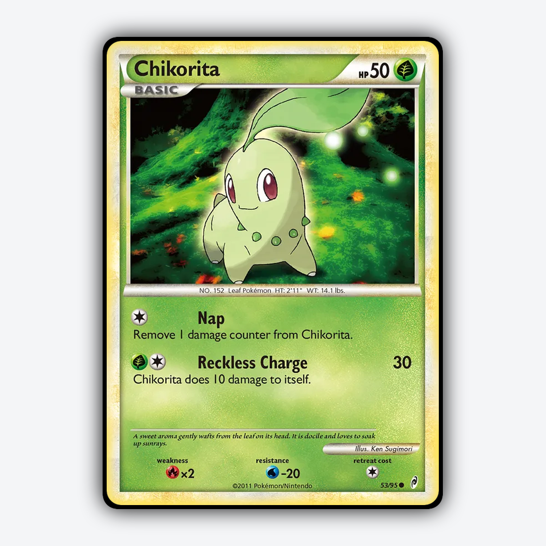 Chikorita 053/95 - Call of Legends Set - Card Rug