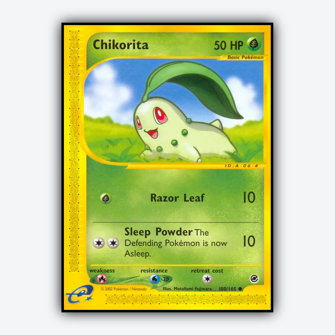 Chikorita 100/165 - Expedition Base Set - Card Rug