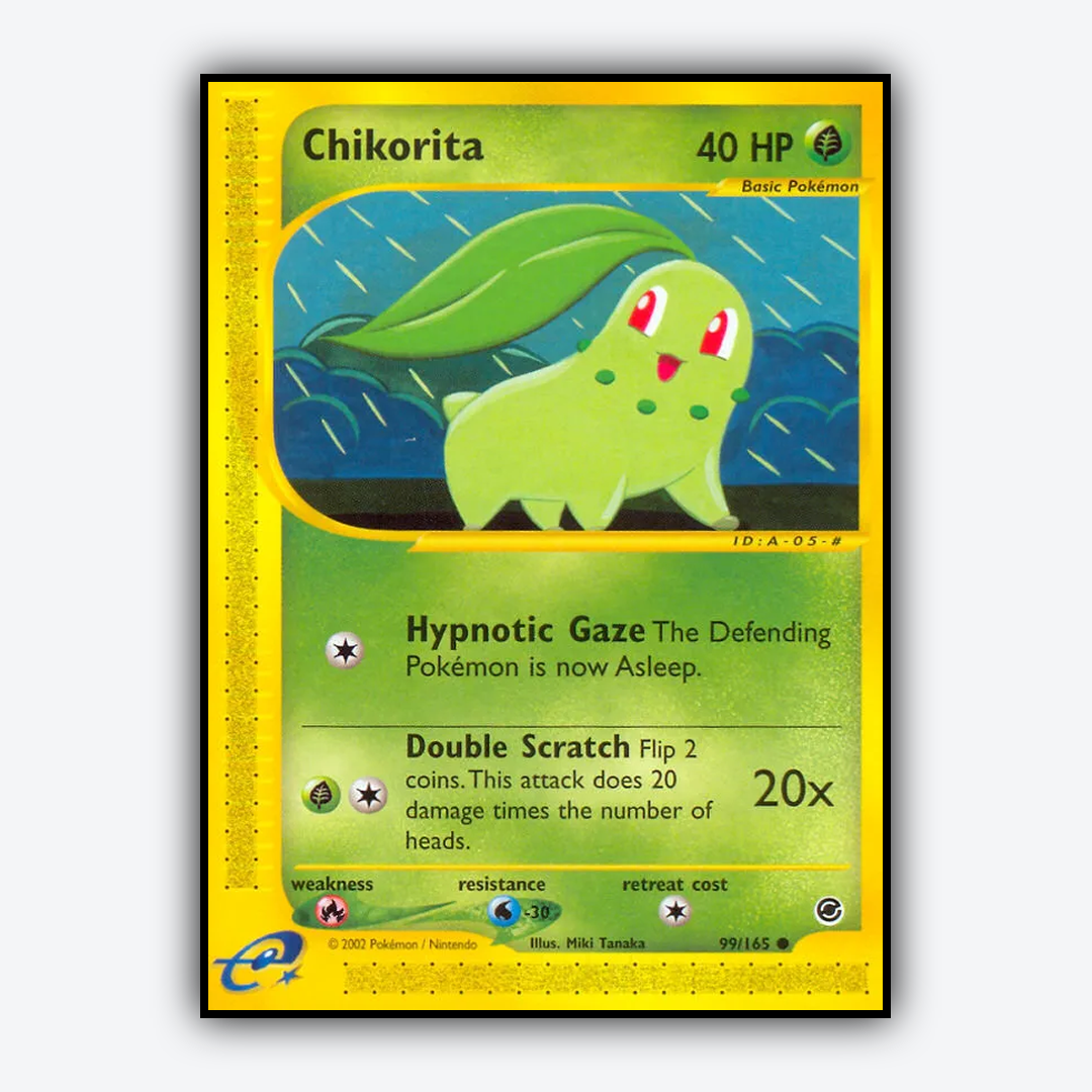 Chikorita 099/165 - Expedition Base Set - Card Rug