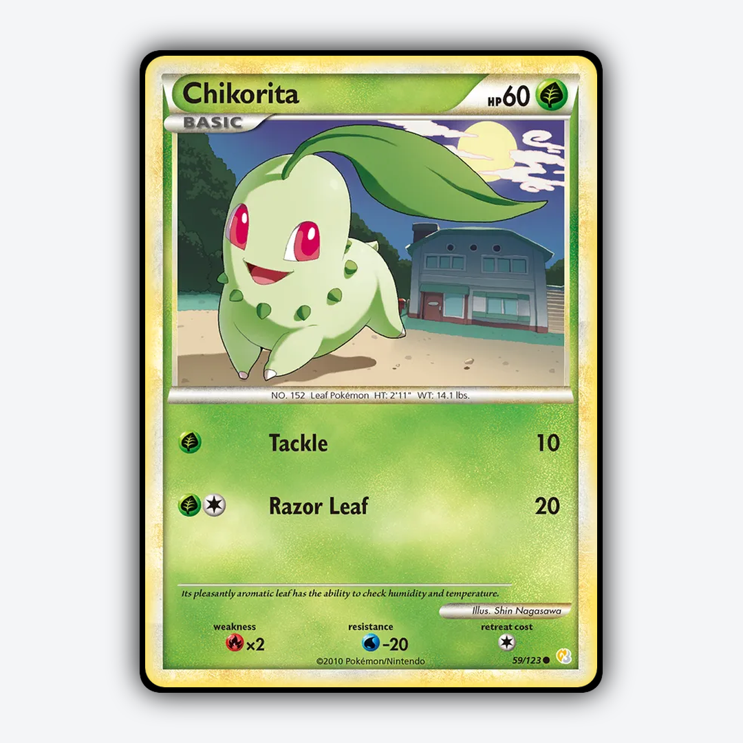 Chikorita 059/123 - HeartGold & SoulSilver Set - Card Rug