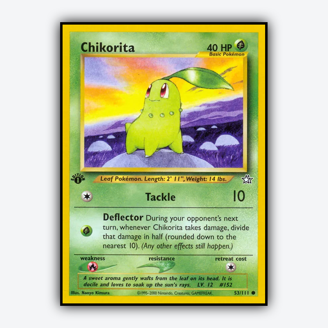 Chikorita 053/111 - Neo Genesis Set - Card Rug