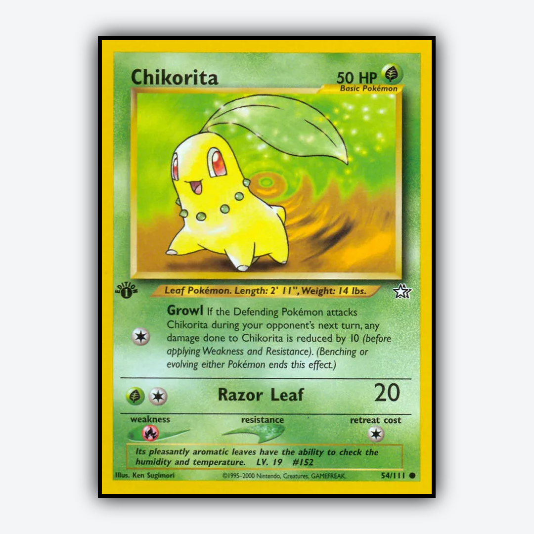 Chikorita 054/111 - Neo Genesis Set - Card Rug