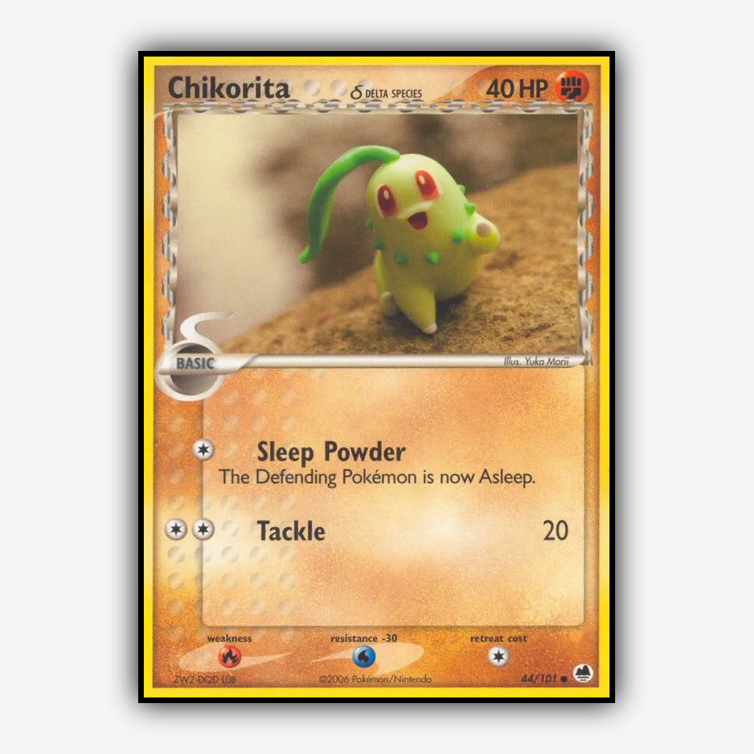 Chikorita δ 044/101 - Dragon Frontiers Set - Card Rug