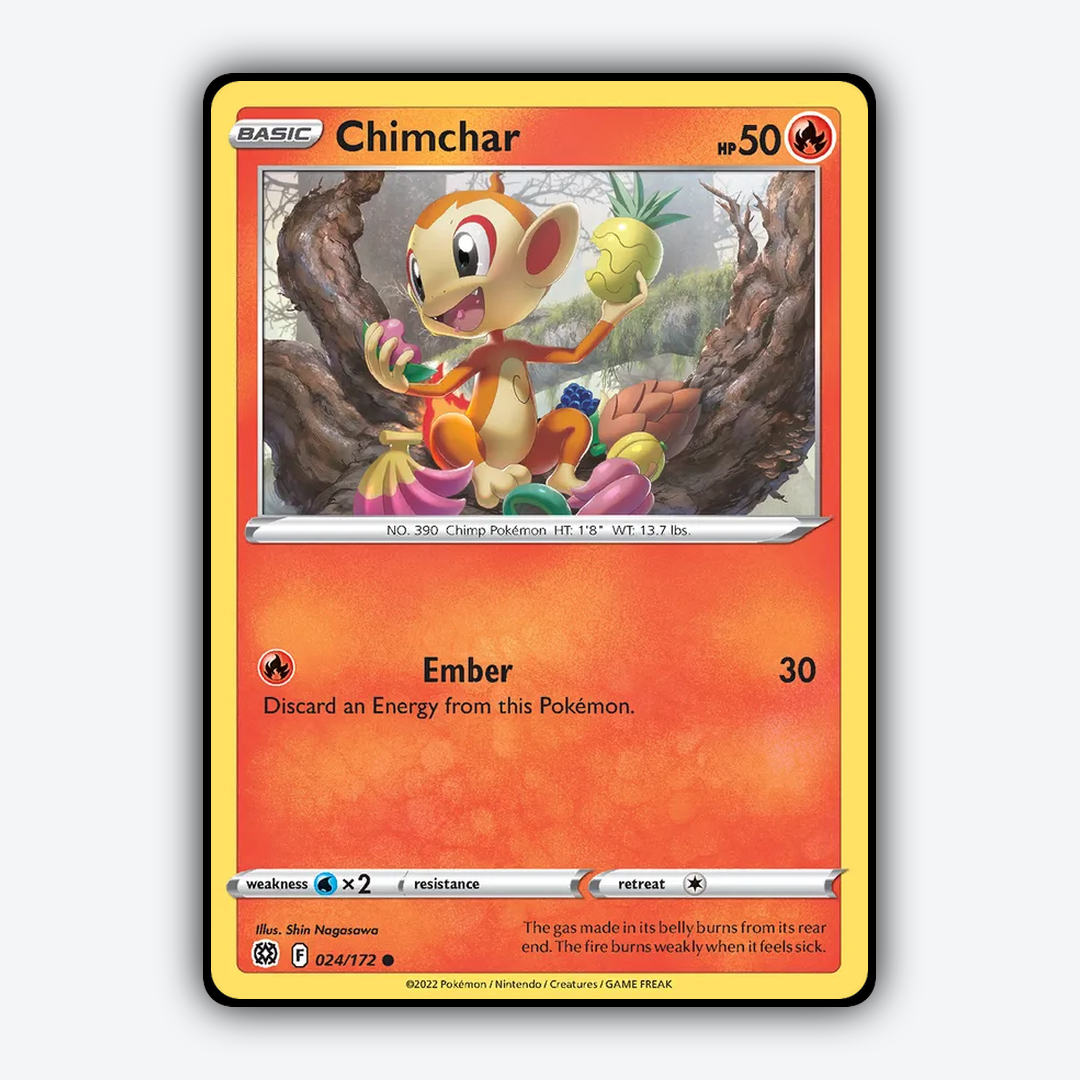 Chimchar 024/172 - Brilliant Stars Set - Card Rug
