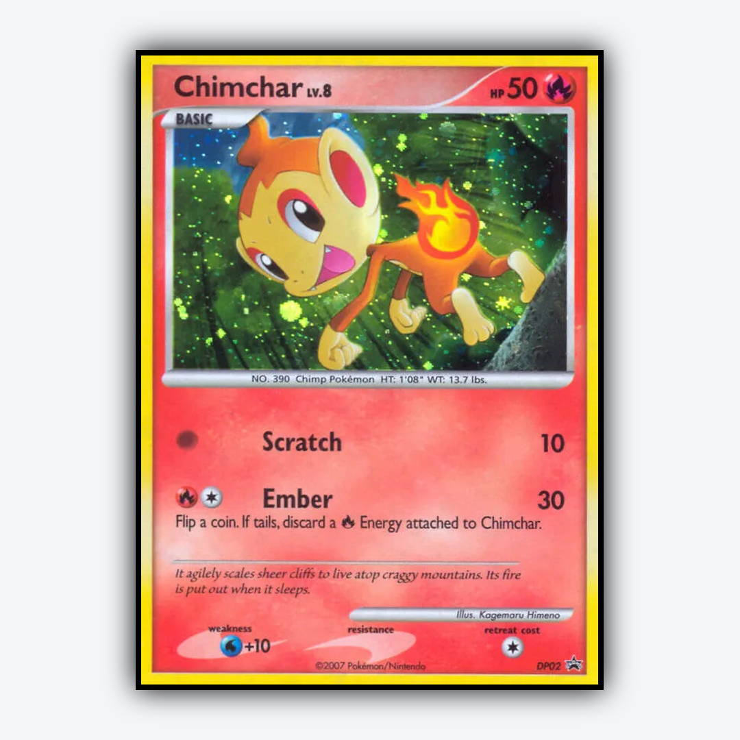 Chimchar DP002 - DP Black Star Promos Set - Card Rug