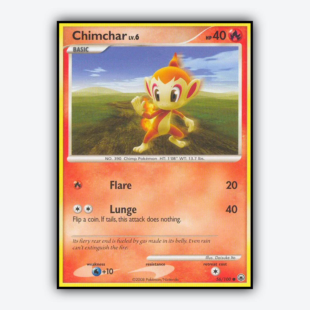 Chimchar 056/100 - Majestic Dawn Set - Card Rug