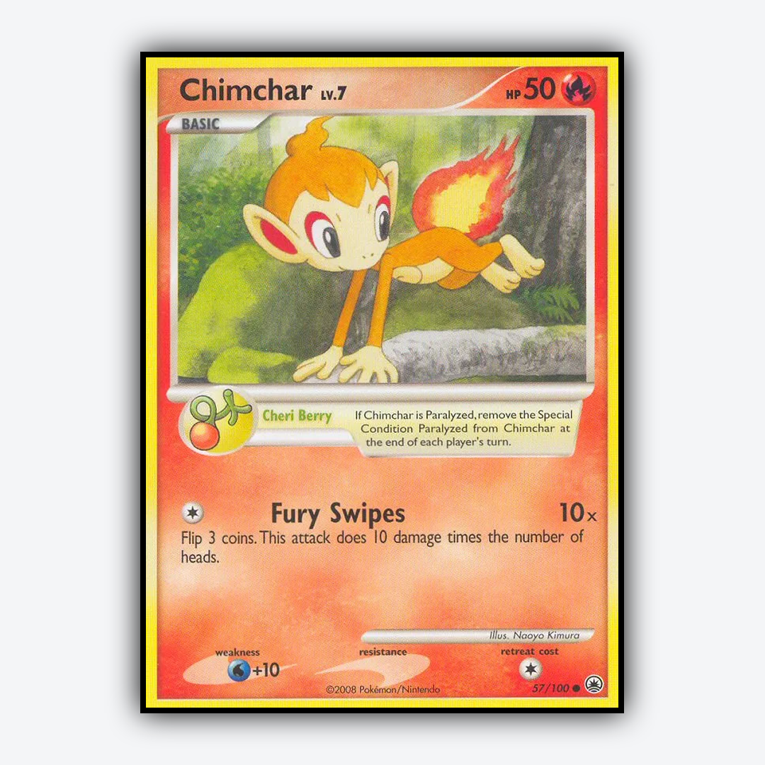 Chimchar 057/100 - Majestic Dawn Set - Card Rug