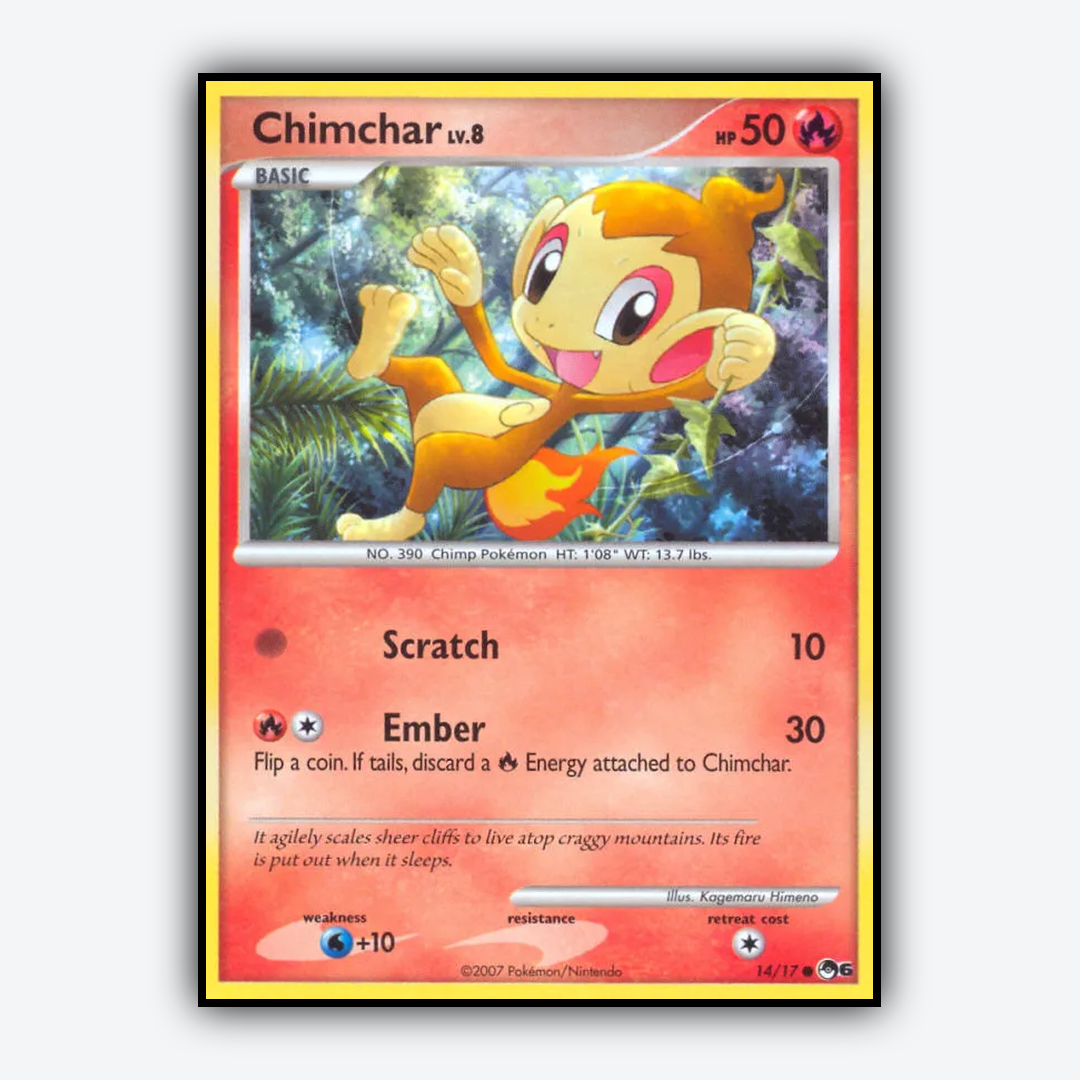 Chimchar 014/17 - POP Series 6 Set - Card Rug
