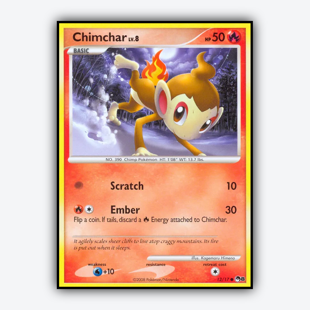 Chimchar 012/17 - POP Series 8 Set - Card Rug