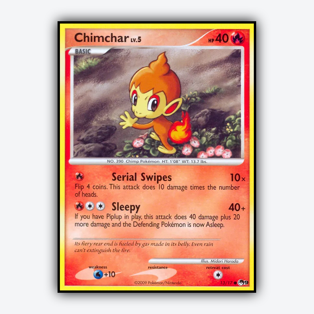Chimchar 013/17 - POP Series 9 Set - Card Rug