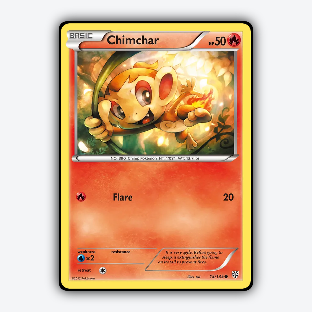 Chimchar 015/135 - Plasma Storm Set - Card Rug