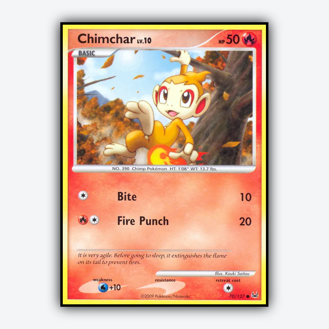 Chimchar 070/127 - Platinum Set - Card Rug