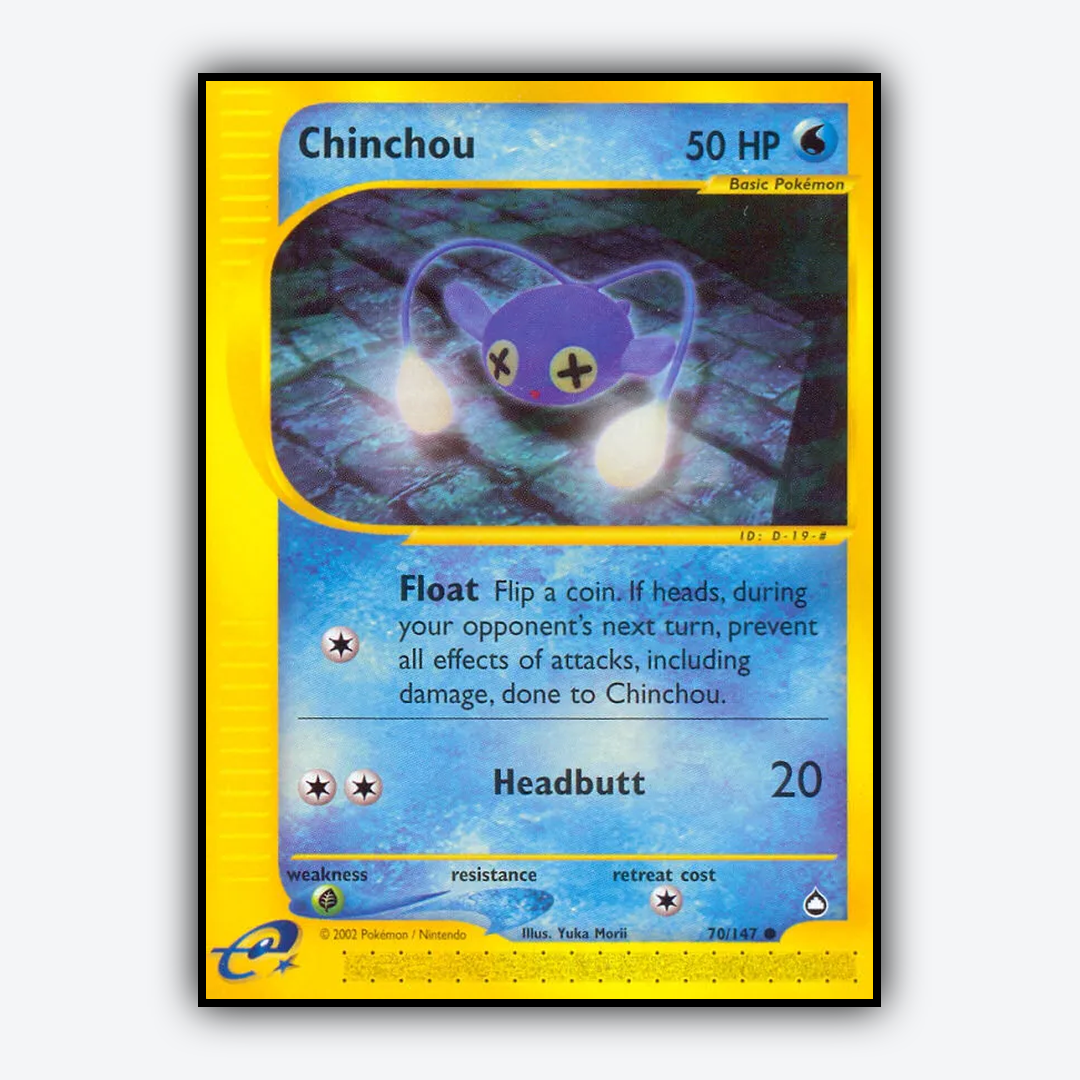 Chinchou 070/147 - Aquapolis Set - Card Rug