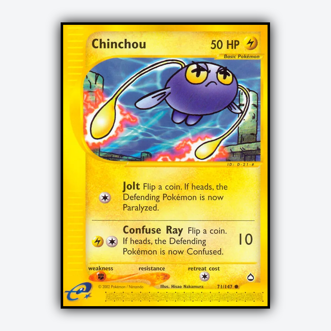 Chinchou 071/147 - Aquapolis Set - Card Rug