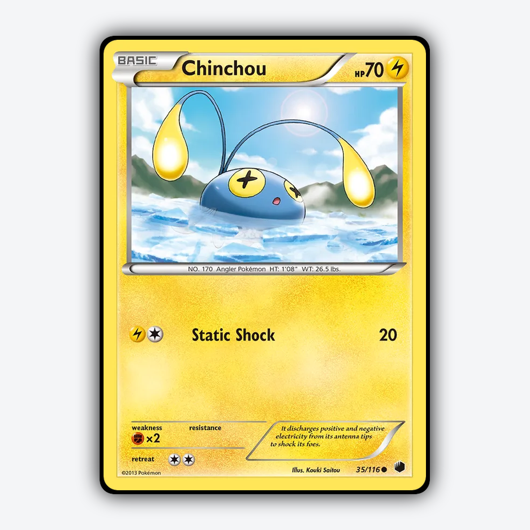Chinchou 035/116 - Plasma Freeze Set - Card Rug