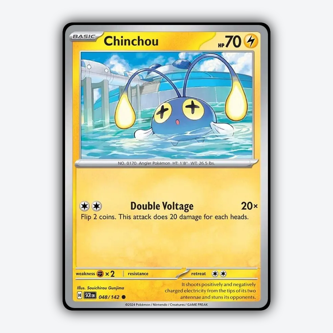 Chinchou 048/142 - Stellar Crown Set - Card Rug