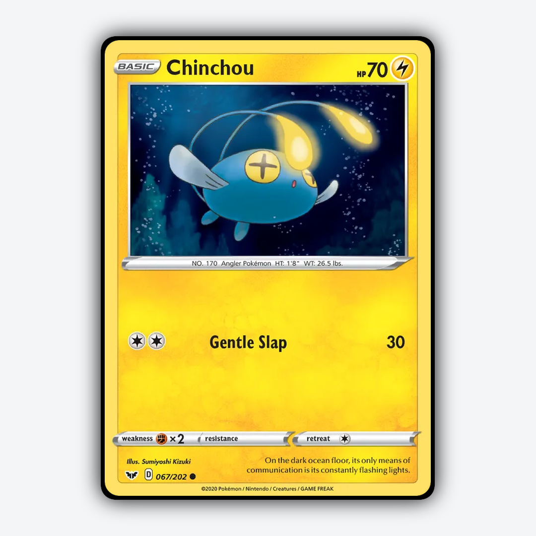 Chinchou 067/202 - Sword & Shield Set - Card Rug