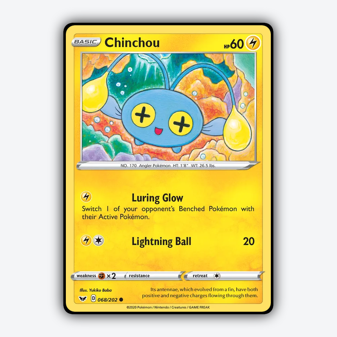 Chinchou 068/202 - Sword & Shield Set - Card Rug