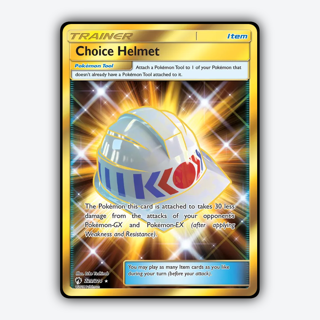 Choice Helmet 229/214 - Lost Thunder Set - Card Rug
