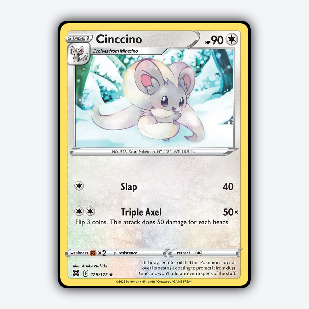 Cinccino 125/172 - Brilliant Stars Set - Card Rug