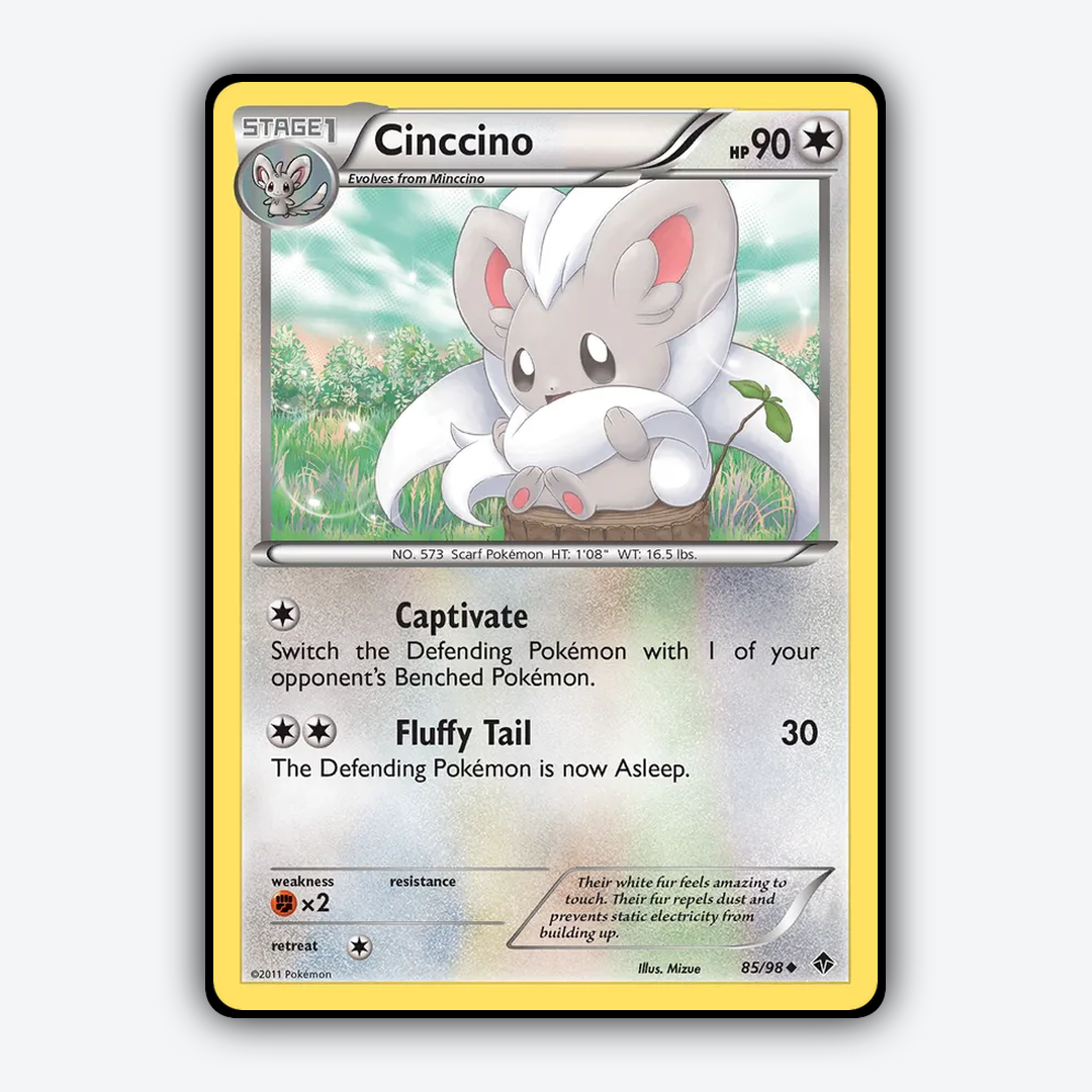 Cinccino 085/98 - Emerging Powers Set - Card Rug