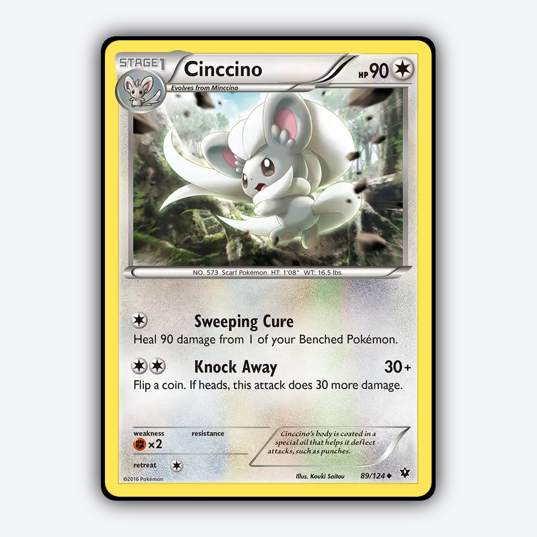 Cinccino 089/124 - Fates Collide Set - Card Rug