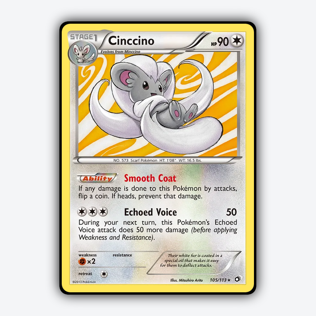 Cinccino 105/113 - Legendary Treasures Set - Card Rug