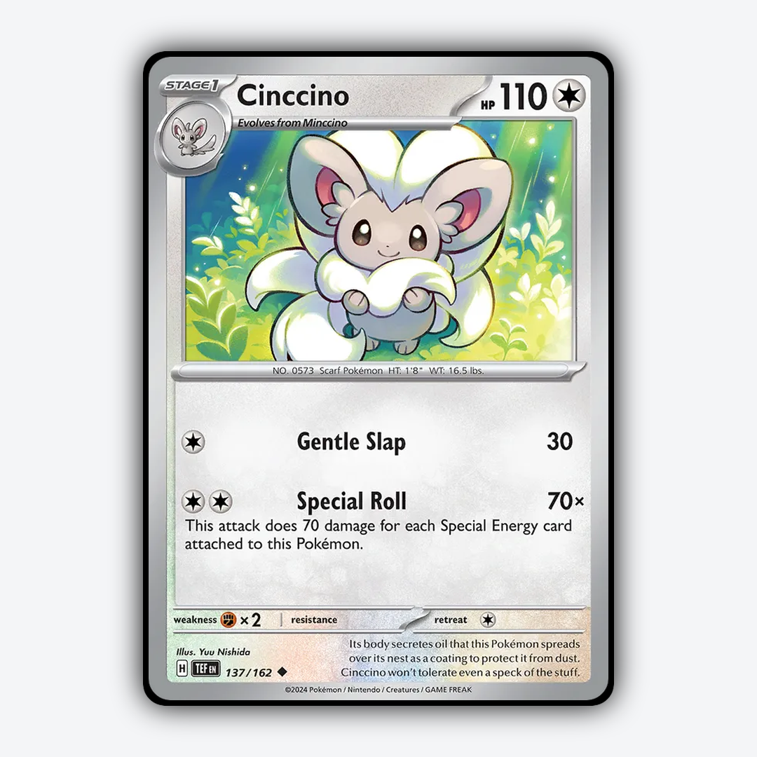 Cinccino 137/162 - Temporal Forces Set - Card Rug