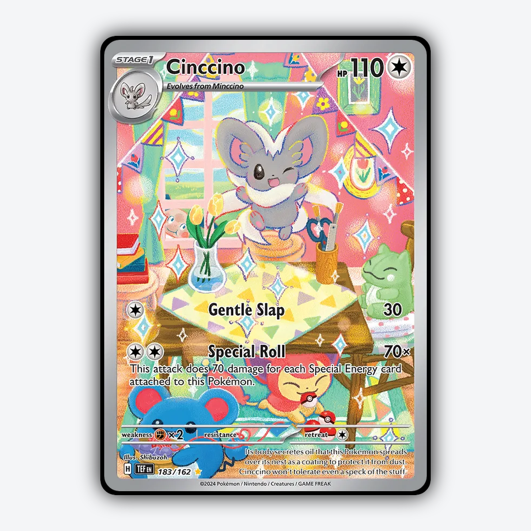 Cinccino 183/162 - Temporal Forces Set - Card Rug