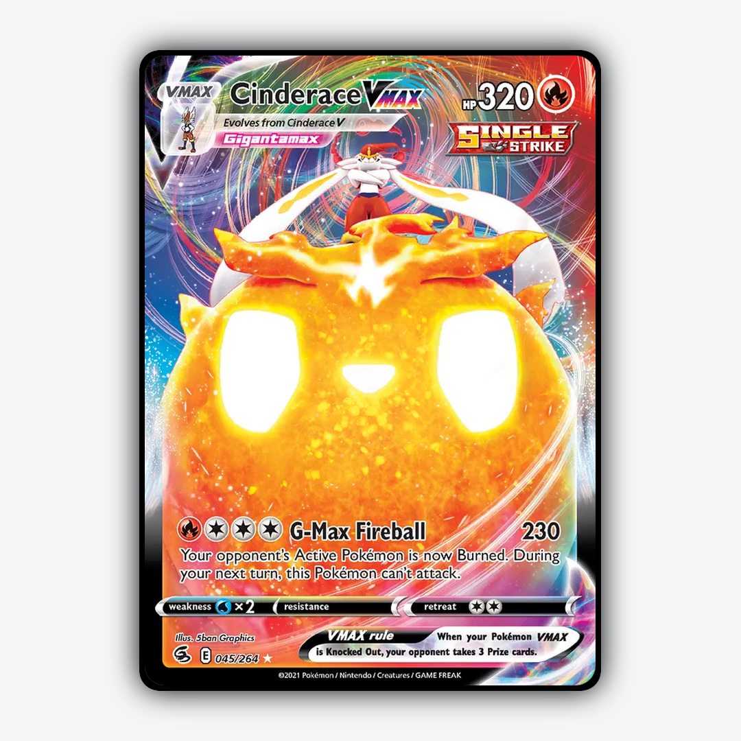Cinderace VMAX 045/264 - Fusion Strike Set - Card Rug