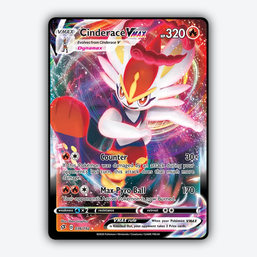 Cinderace VMAX 036/192 - Rebel Clash Set - Card Rug