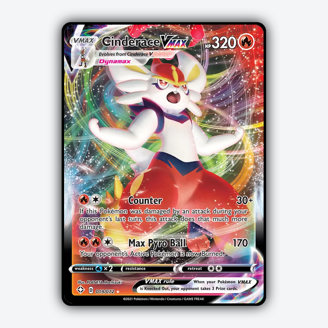 Cinderace VMAX 019/72 - Shining Fates Set - Card Rug