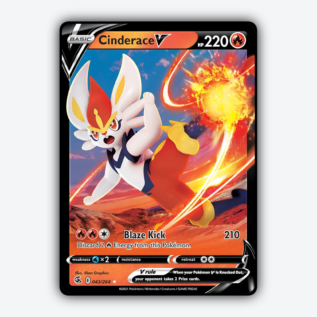 Cinderace V 043/264 - Fusion Strike Set - Card Rug