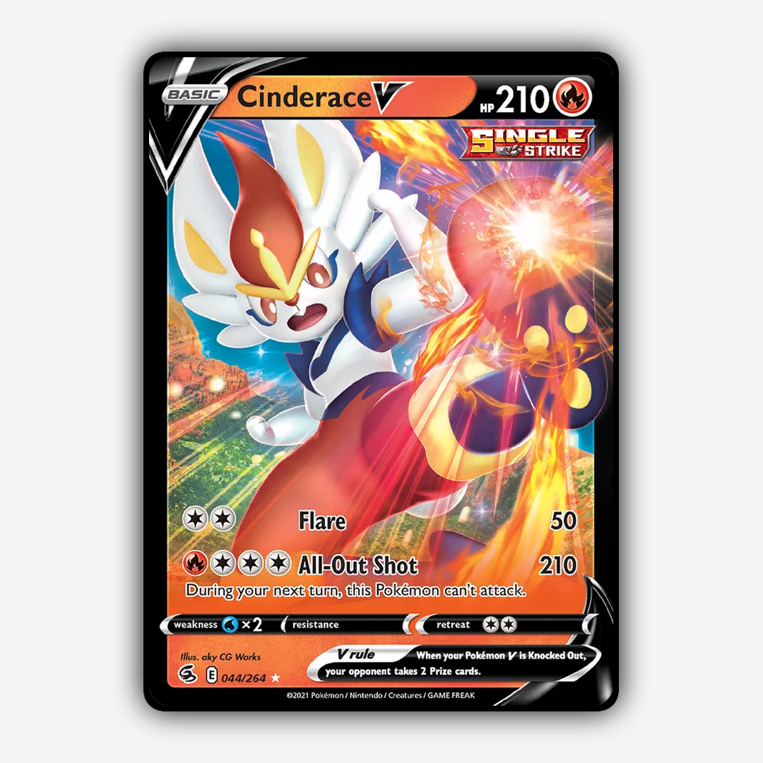 Cinderace V 044/264 - Fusion Strike Set - Card Rug