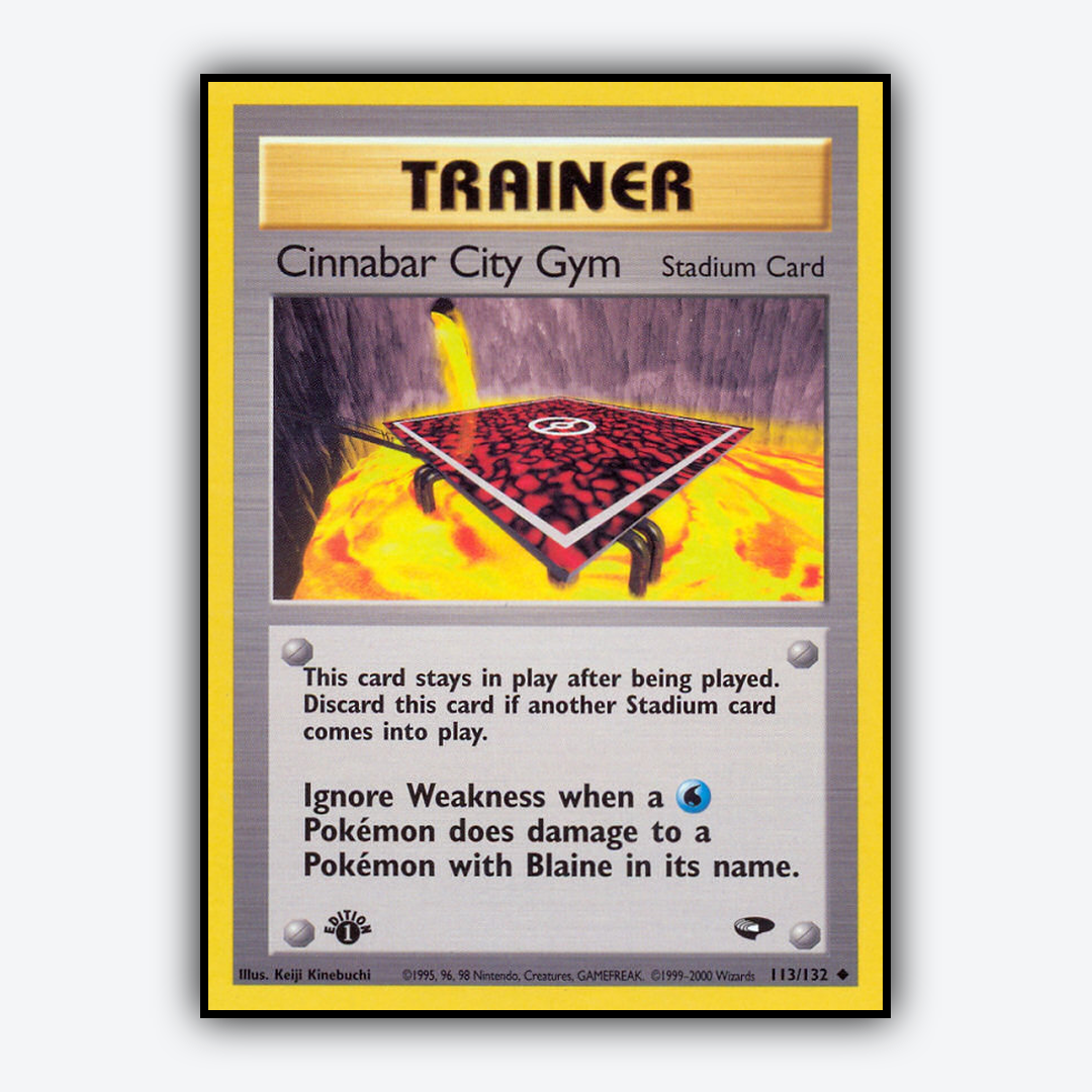 Cinnabar City Gym 113/132 - Gym Challenge Set - Card Rug