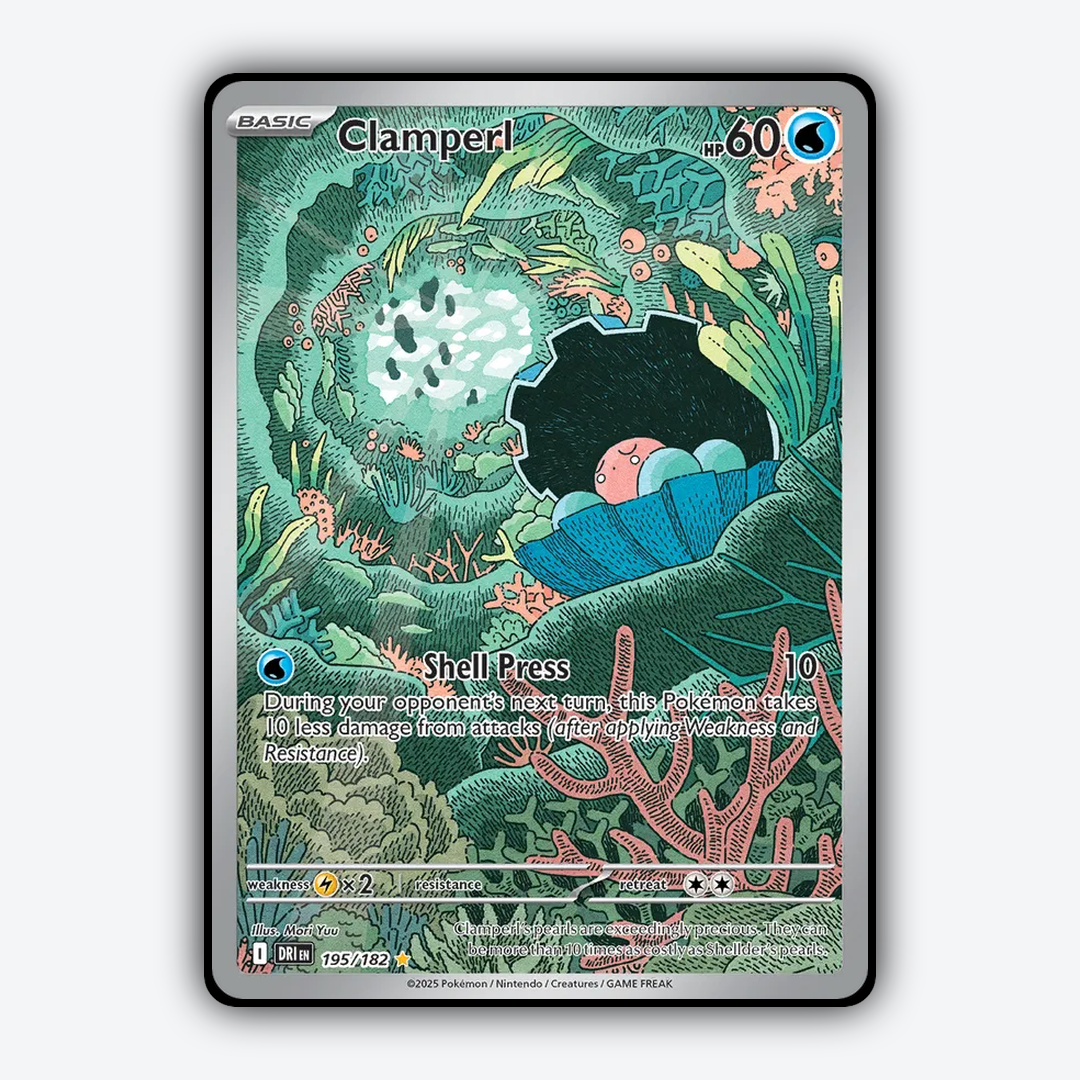Clamperl #195 - Destined Rivals Set - Card Rug