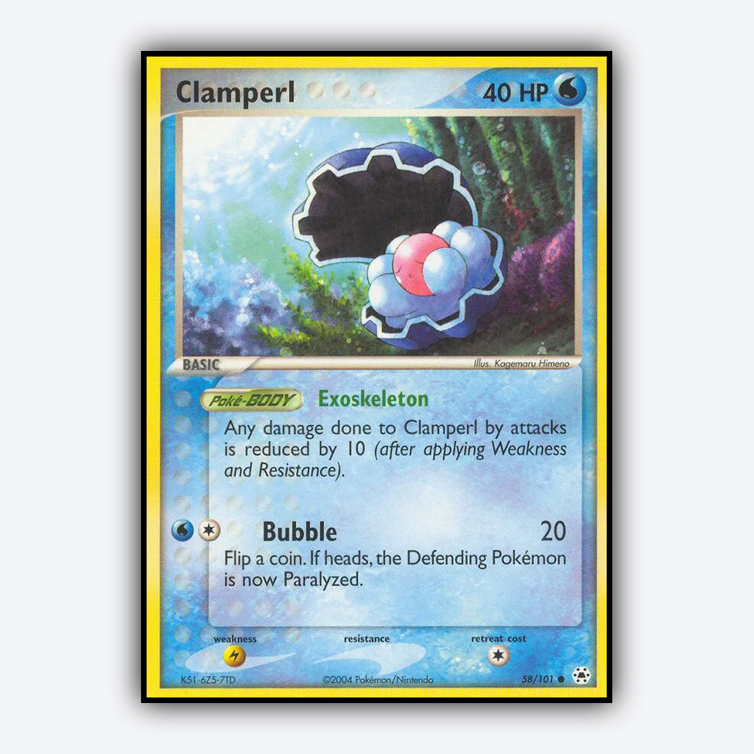 Clamperl 058/101 - Hidden Legends Set - Card Rug