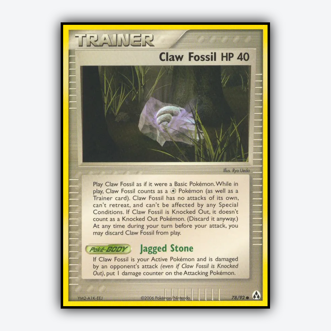 Claw Fossil 078/92 - Legend Maker Set - Card Rug