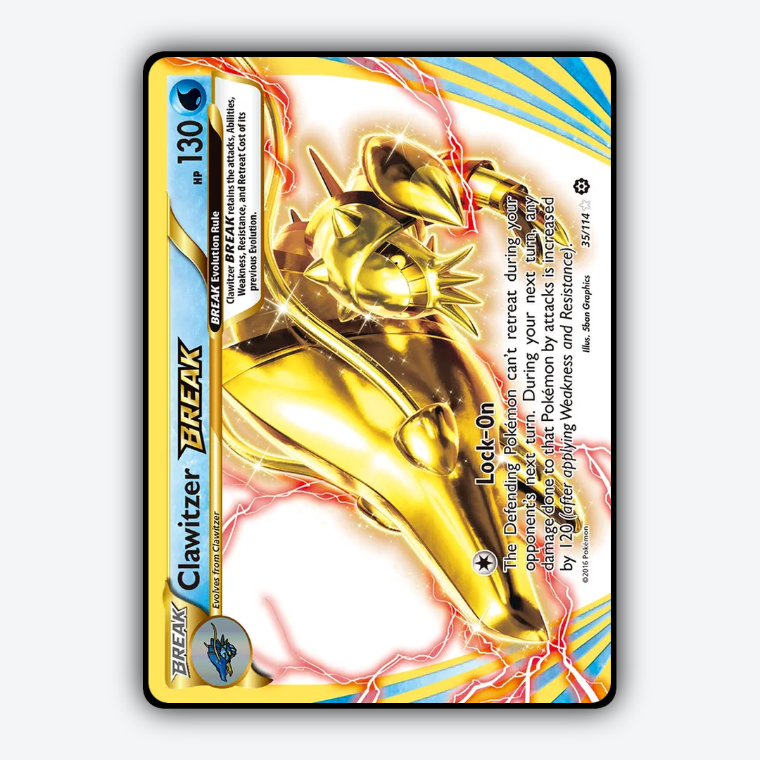 Clawitzer BREAK 035/114 - Steam Siege Set - Card Rug