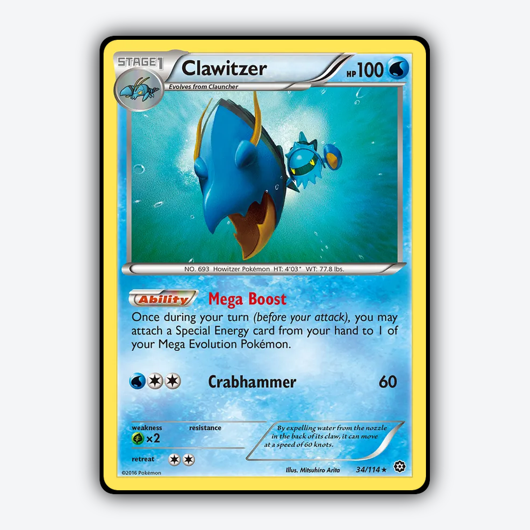 Clawitzer 034/114 - Steam Siege Set - Card Rug