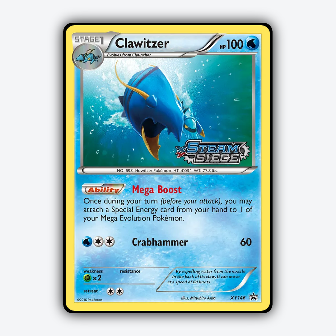 Clawitzer #146 - XY Black Star Promos Set - Card Rug