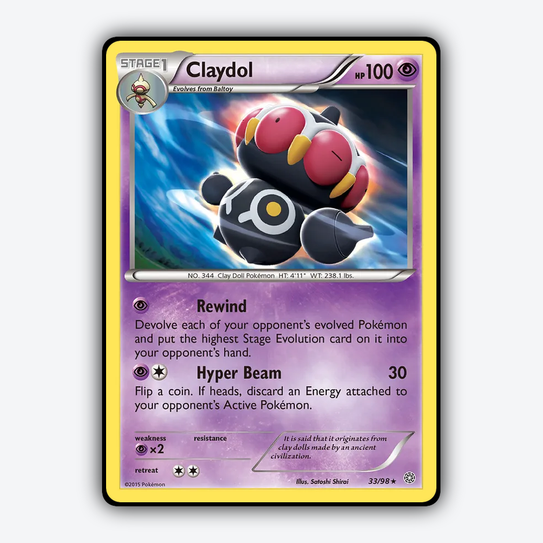 Claydol 033/98 - Ancient Origins Set - Card Rug